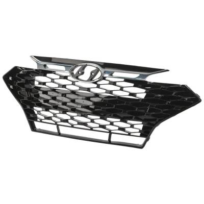 Rareelectrical - New Upper Grille Assembly Compatible With Hyundai Elantra Sport 4 Cyl 1.6L 2019-2020 By 86350F2na0 - Image 3