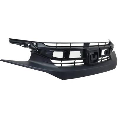 Rareelectrical - New Textured Black Grille Assembly Compatible With Honda Civic Ex-T 4 Cyl 1.5L Civic Lx 4 Cyl 1.5L - Image 2