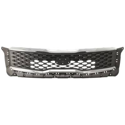 Gray Insert Grille Assembly Compatible With Kia Telluride Lx 6 Cyl 3.8L 2020-2021 By Ki1200208