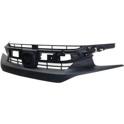 Rareelectrical - New Textured Black Grille Assembly Compatible With Honda Civic Lx-P 4 Cyl 2.0L Civic Ex 4 Cyl 1.5L - Image 3