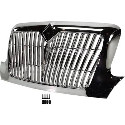 Rareelectrical - New Vertical Bar Grille Assembly Compatible With International 4400 Base 6 Cyl 7.6L 4400 Base 8 Cyl - Image 3