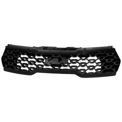 New Painted Silver Grille Assembly Compatible With Kia Sorento Lx+ 4 Cyl 2.5L Sorento Ex+ 4 Cyl 2.5L