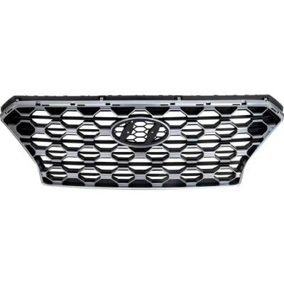 Rareelectrical - New Textured Dark Gray Grille Assembly Compatible With Hyundai Santa Fe Limited 4 Cyl 2.4L Santa Fe - Image 2