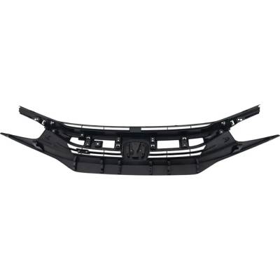 Rareelectrical - New Textured Black Grille Assembly Compatible With Honda Civic Si 4 Cyl 1.5L 2017-2020 Ho1200243 - Image 4