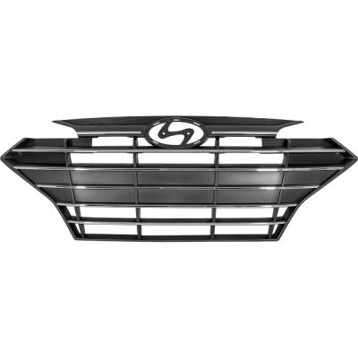 Rareelectrical - New Black Shell Grille Assembly Compatible With Hyundai Elantra Preferred 4 Cyl 2.0L Elantra - Image 2