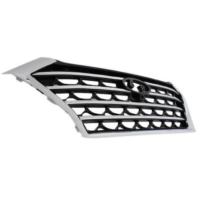 Rareelectrical - New Painted Black Grille Assembly Compatible With Hyundai Tucson Ultimate 4 Cyl 2.4L Tucson Se 4 Cyl - Image 3