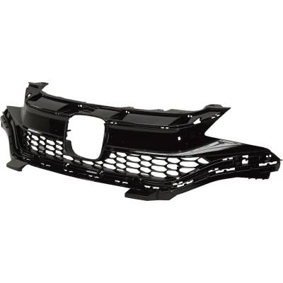 Rareelectrical - New Painted Black Grille Assembly Compatible With Honda Fit Ex 4 Cyl 1.5L Fit Ex-L 4 Cyl 1.5L Fit Lx - Image 4
