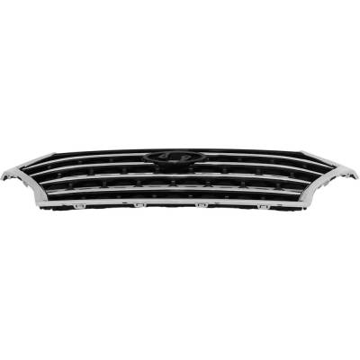 Rareelectrical - New Painted Black Grille Assembly Compatible With Hyundai Tucson Preferred 4 Cyl 2.0L Tucson Luxury - Image 6