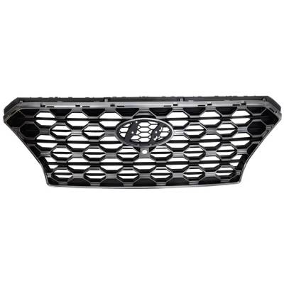 Rareelectrical - New Textured Gray Grille Assembly Compatible With Hyundai Santa Fe Sel 4 Cyl 2.0L Santa Fe Essential - Image 2