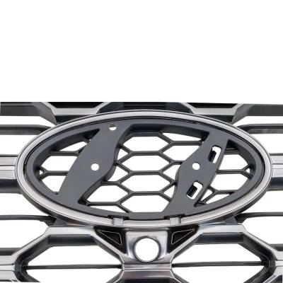 Rareelectrical - New Textured Gray Grille Assembly Compatible With Hyundai Santa Fe Sel 4 Cyl 2.0L Santa Fe Essential - Image 7