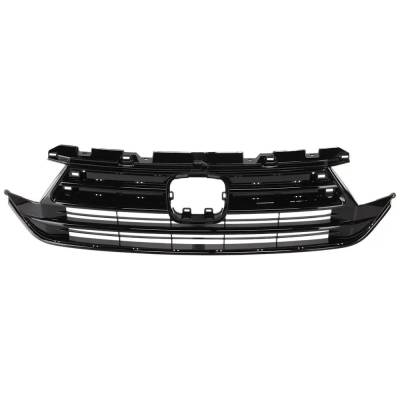 New Painted Black Grille Assembly Compatible With Honda Odyssey Ex-L 6 Cyl 3.5L Odyssey Touring 6