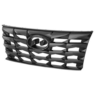 Rareelectrical - New Painted Gray Grille Assembly Compatible With Hyundai Tucson Blue Hybrid 4 Cyl 1.6L Tucson Sel - Image 2