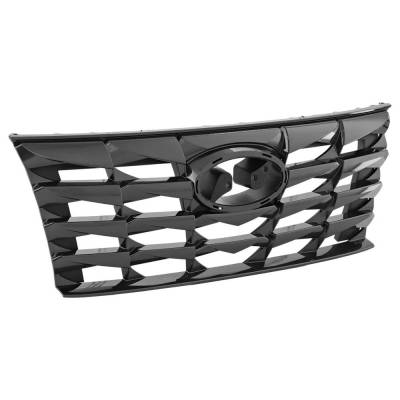 Rareelectrical - New Painted Gray Grille Assembly Compatible With Hyundai Tucson Blue Hybrid 4 Cyl 1.6L Tucson Sel - Image 3