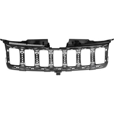 Rareelectrical - New Textured Black Grille Assembly Compatible With Jeep Grand Cherokee Overland 6 Cyl 3.6L Grand - Image 4