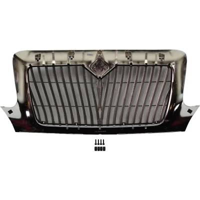 Rareelectrical - New Vertical Bar Grille Assembly Compatible With International 4400 Base 4 Cyl 8.5L 4300 Base 6 Cyl - Image 5