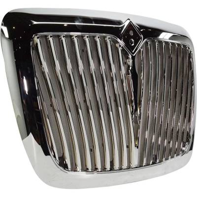 Rareelectrical - New Vertical Bar Grille Assembly Compatible With International Prostar Pro Lf617 6 Cyl 12.4L Prostar - Image 2