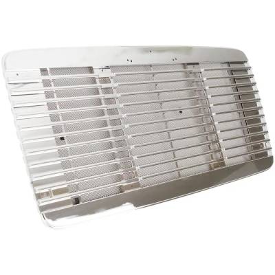 Rareelectrical - New Chrome Grille Assembly Compatible With Freightliner Fl70 Fl7042s 6 Cyl 8.3L Fl60 Fl6042s 6 Cyl - Image 3