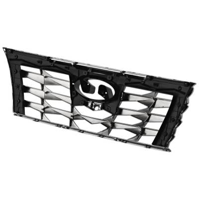 Rareelectrical - New Smoke Black Grille Assembly Compatible With Hyundai Tucson Limited Hybrid 4 Cyl 1.6L Tucson - Image 5