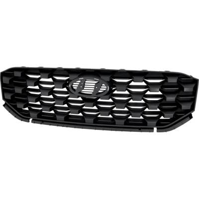 Rareelectrical - New Primed Black Grille Assembly Compatible With Hyundai Santa Fe Hybrid Preferred 4 Cyl 1.6L Santa - Image 1