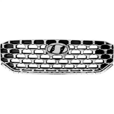 Rareelectrical - New Textured Black Grille Assembly Compatible With Hyundai Santa Fe Sel 4 Cyl 2.5L Santa Fe Hybrid - Image 2
