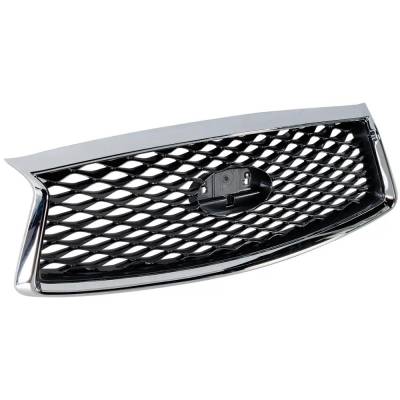 Rareelectrical - New Grille Assembly Compatible With Infiniti Q50 Luxe 4 Cyl 2.0L Q50 Hybrid 6 Cyl 3.5L Q50 Signature - Image 3