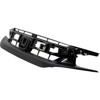Rareelectrical - New Textured Black Grille Assembly Compatible With Honda Civic Ex 4 Cyl 1.5L Civic Ex-L 4 Cyl 1.5L - Image 3