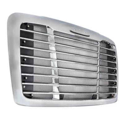 Rareelectrical - New Chrome Grille Assembly Compatible With Freightliner Cascadia 125 6 Cyl 14.8L Cascadia 113 6 Cyl - Image 3