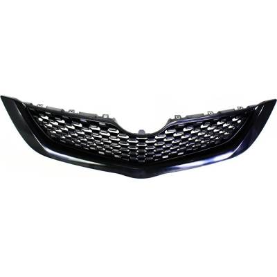 New Textured Black Grille Assembly Compatible With Toyota Yaris S 4 Cyl 1.5L Yaris Base 4 Cyl 1.5L
