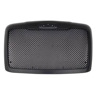Rareelectrical - New Black Grille Assembly Compatible With Freightliner Cascadia 113 6 Cyl 12.8L Cascadia 125 6 Cyl - Image 2