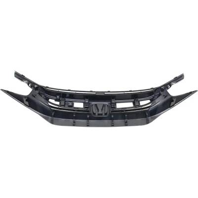 Rareelectrical - New Textured Black Grille Assembly Compatible With Honda Civic Lx 4 Cyl 1.5L Civic Ex-T 4 Cyl 1.5L - Image 5