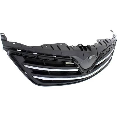 Rareelectrical - New Painted Black Grille Assembly Compatible With Toyota Corolla Le 4 Cyl 1.8L 2013 By 5310002640C0 - Image 3
