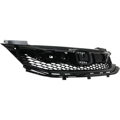 Rareelectrical - New Painted Black Grille Assembly Compatible With Honda Accord Lx-S 4 Cyl 2.4L Accord Ex 4 Cyl 2.4L - Image 2