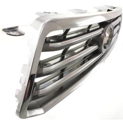 Rareelectrical - New Chrome Accent Grille Assembly Compatible With Toyota Highlander Sport 6 Cyl 3.5L 2008-2010 - Image 3