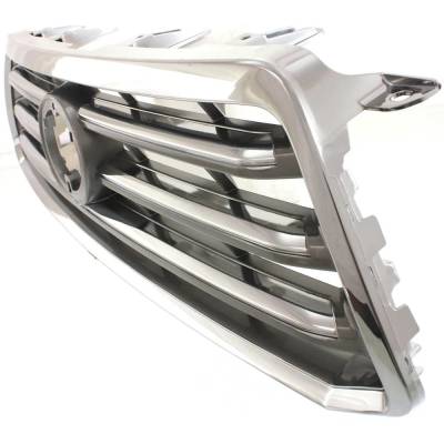 Rareelectrical - Chrome Accent Grille Assembly Compatible With Toyota Highlander Sport 6 Cyl 3.5L 2008-2010 To1200308 - Image 2