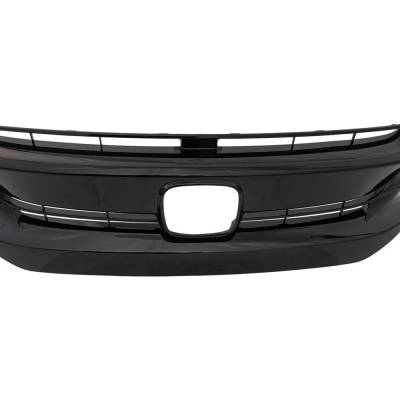 Rareelectrical - New Painted Black Grille Assembly Compatible With Honda Civic Sport Touring 4 Cyl 1.5L Civic Ex 4 - Image 4