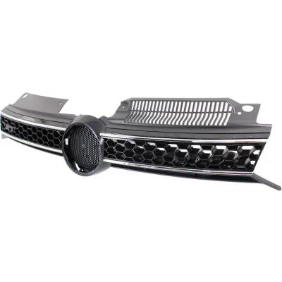 Rareelectrical - New Black Grille Assembly Compatible With Volkswagen Gti Driver's Edition 4 Cyl 2.0L Gti Wolfsburg - Image 2