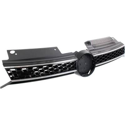 Rareelectrical - New Black Grille Assembly Compatible With Volkswagen Gti Wolfsburg Edition 4 Cyl 2.0L Gti Driver's - Image 3
