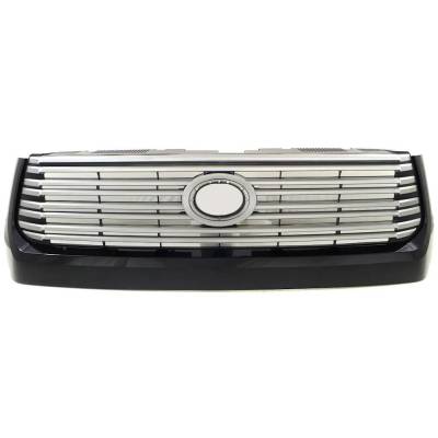 Painted Silver Grille Assembly Compatible With Toyota Tundra Platinum 8 Cyl 5.7L 2014-2017 To1200375
