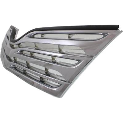 Rareelectrical - New Chrome Grille Assembly Compatible With Toyota Venza Limited 6 Cyl 3.5L Venza Xle 6 Cyl 3.5L - Image 2