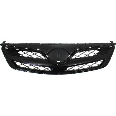 New Painted Black Grille Assembly Compatible With Toyota Corolla Le 4 Cyl 1.8L Corolla Base 4 Cyl