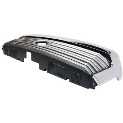 Rareelectrical - Painted Silver Shell Grille Assembly Compatible With Toyota Tundra Limited 8 Cyl 5.7L 2014-2017 - Image 3