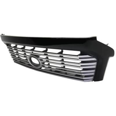 Rareelectrical - Painted Silver Shell Grille Assembly Compatible With Toyota Tundra Platinum 8 Cyl 5.7L 2014-2017 By - Image 3