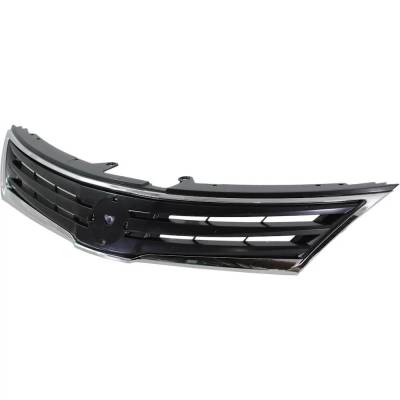 Rareelectrical - New Chrome Insert Grille Assembly Compatible With Nissan Versa 1.8 S 4 Cyl 1.8L Versa 1.8 Sl 4 Cyl - Image 2