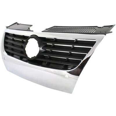 Rareelectrical - New Chrome Shell Grille Assembly Compatible With Volkswagen Passat Trendline 4 Cyl 2.0L Passat - Image 2