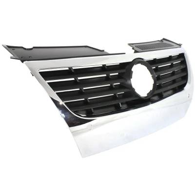 Rareelectrical - New Chrome Shell Grille Assembly Compatible With Volkswagen Passat Trendline 4 Cyl 2.0L Passat - Image 3