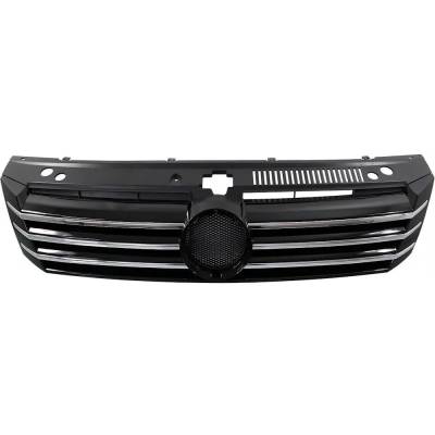 New Painted Black Grille Assembly Compatible With Volkswagen Passat Trendline 4 Cyl 1.8L Passat