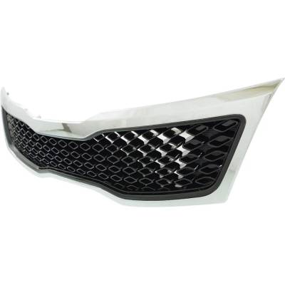 Rareelectrical - New Black Grille Assembly Compatible With Kia Optima Ex Luxury 4 Cyl 2.4L Optima Lx 4 Cyl 2.4L - Image 2