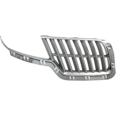 New Chrome Shell Grille Assembly Compatible With Lincoln Mkz Base 6 Cyl 3.5L Mkz Hybrid 4 Cyl 2.5L