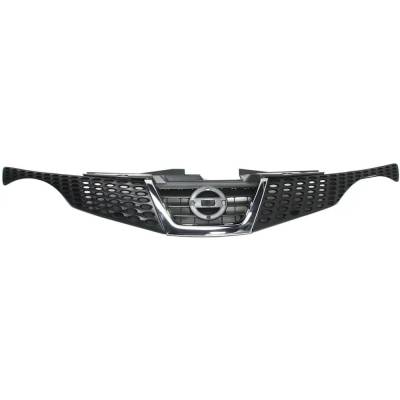 New Painted Black Grille Assembly Compatible With Nissan Juke S 4 Cyl 1.6L Juke Sl 4 Cyl 1.6L Juke