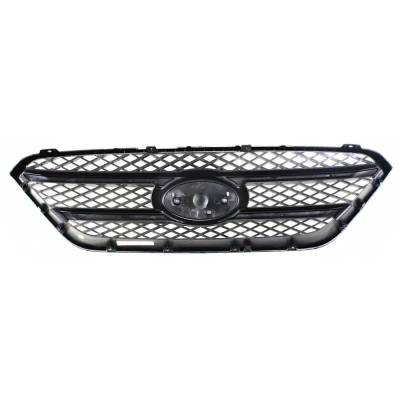 Rareelectrical - New Painted Black Grille Assembly Compatible With Kia Rondo Ex 6 Cyl 2.7L Rondo Ex 4 Cyl 2.4L Rondo - Image 5